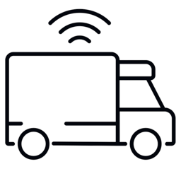 Icon - Truck with tracking.